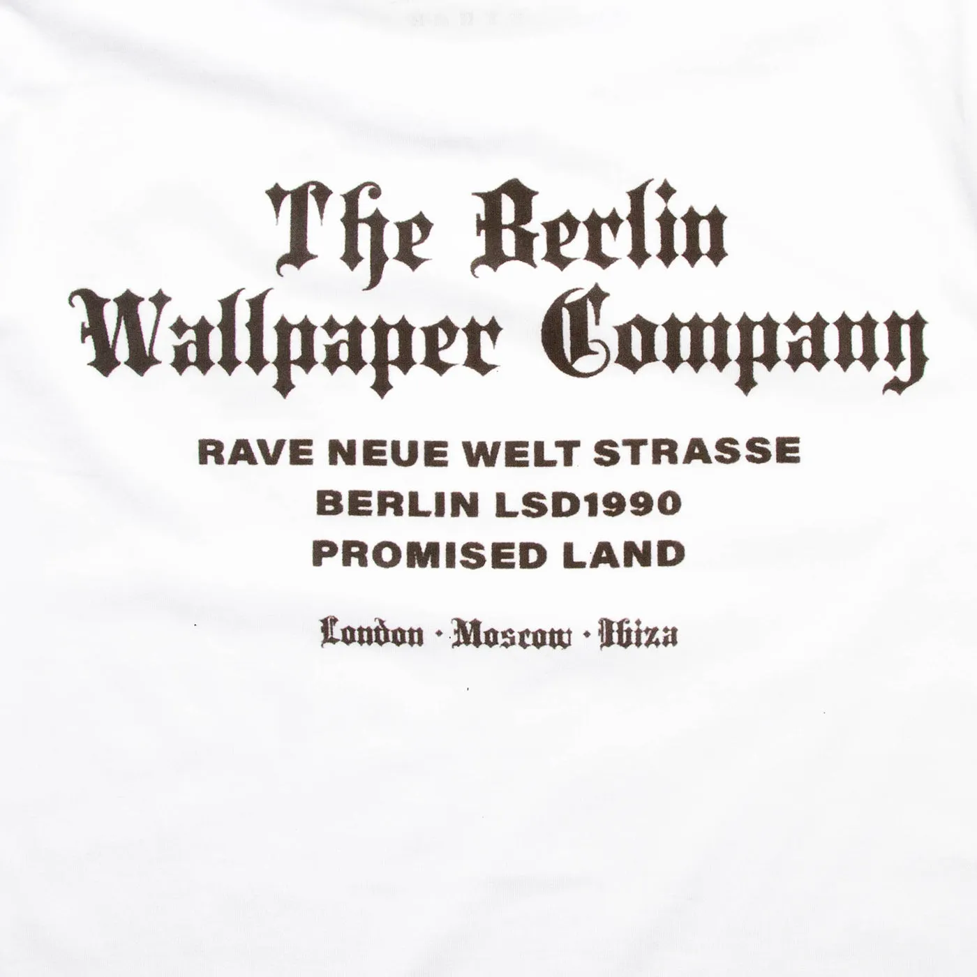 RNW Berlin Wallpaper Front Print - Tshirt - White