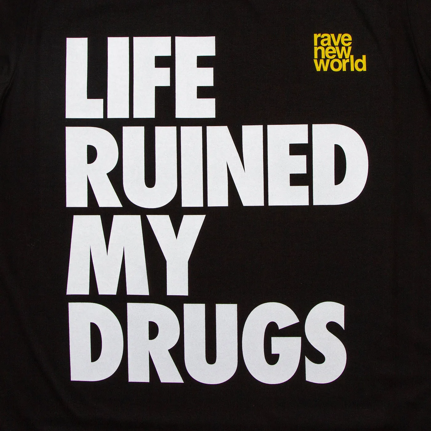 RNW Life Back Print - Tshirt - Black