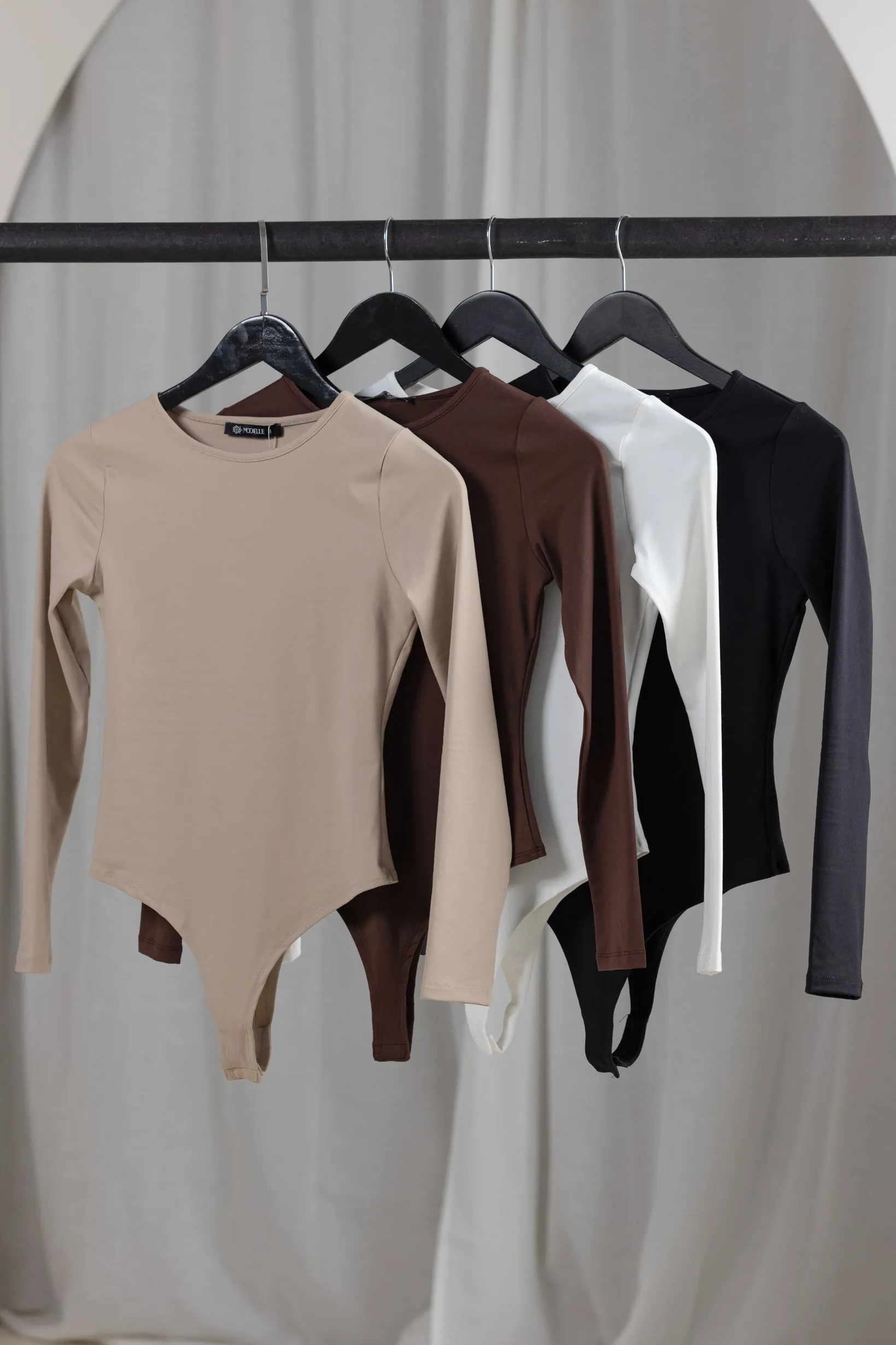 Round Neck Long Sleeve Body Suit