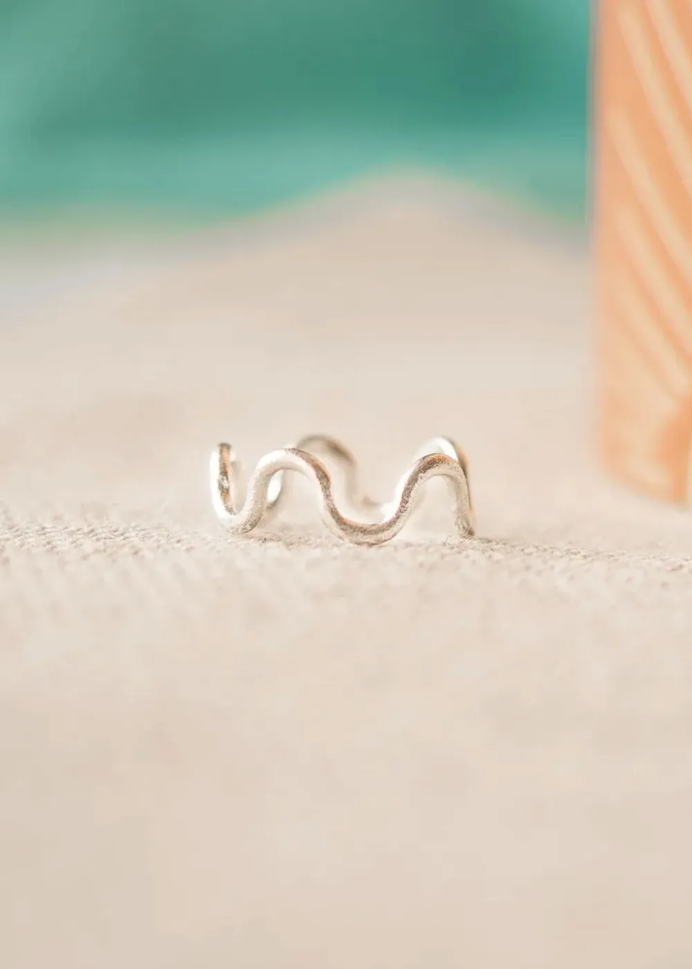 Sandy Ripple Sterling Silver Ring