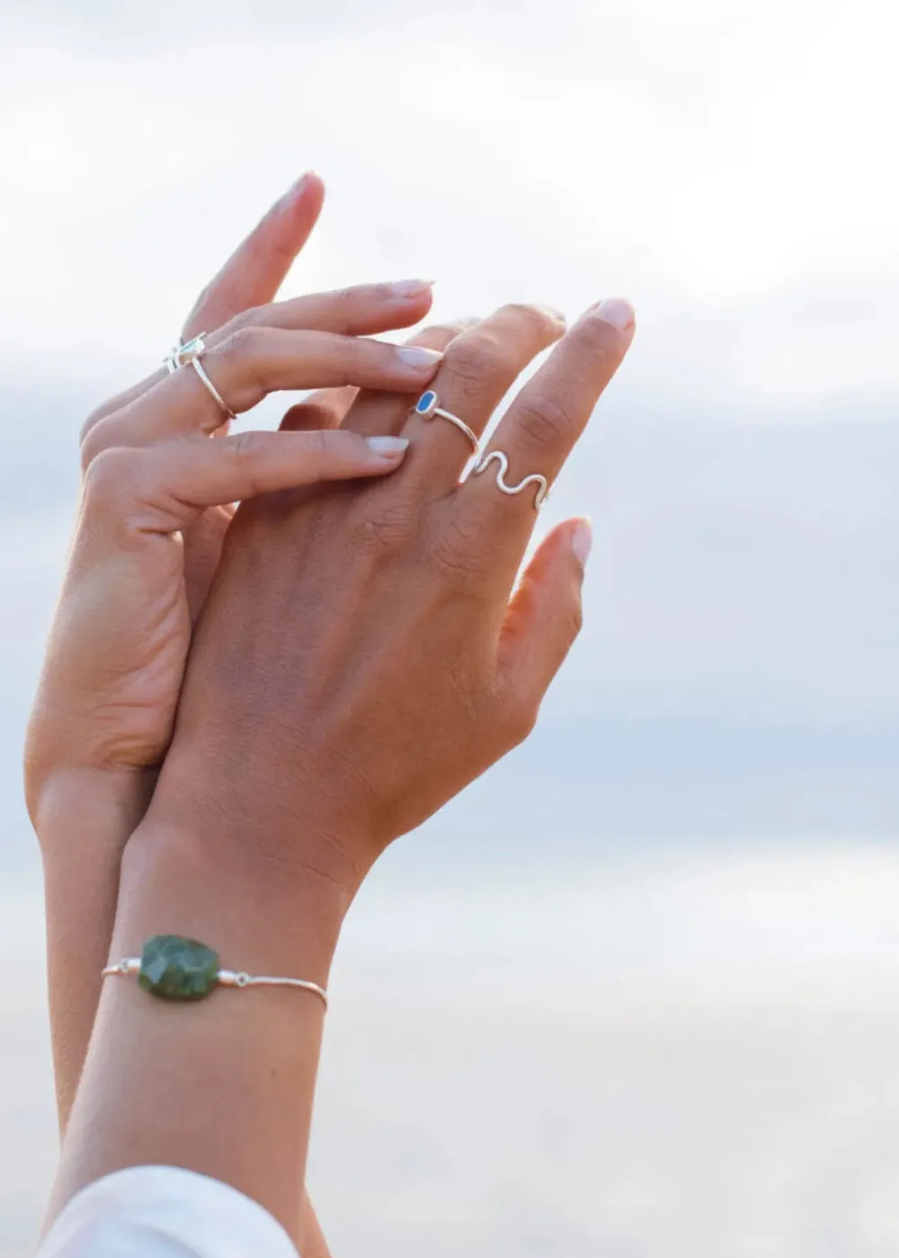 Sandy Ripple Sterling Silver Ring