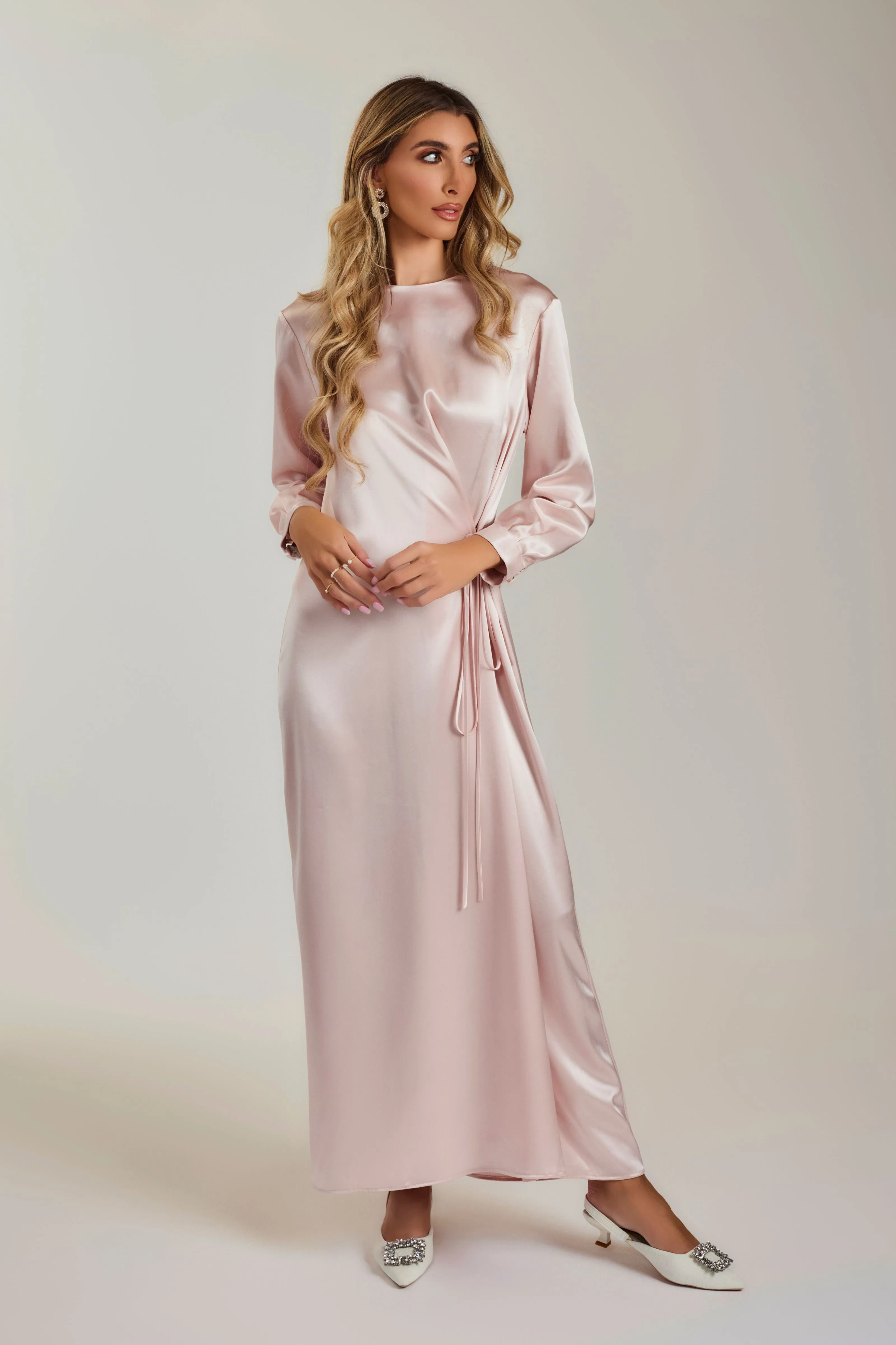 Satin Relaxed Fit Maxi Dress