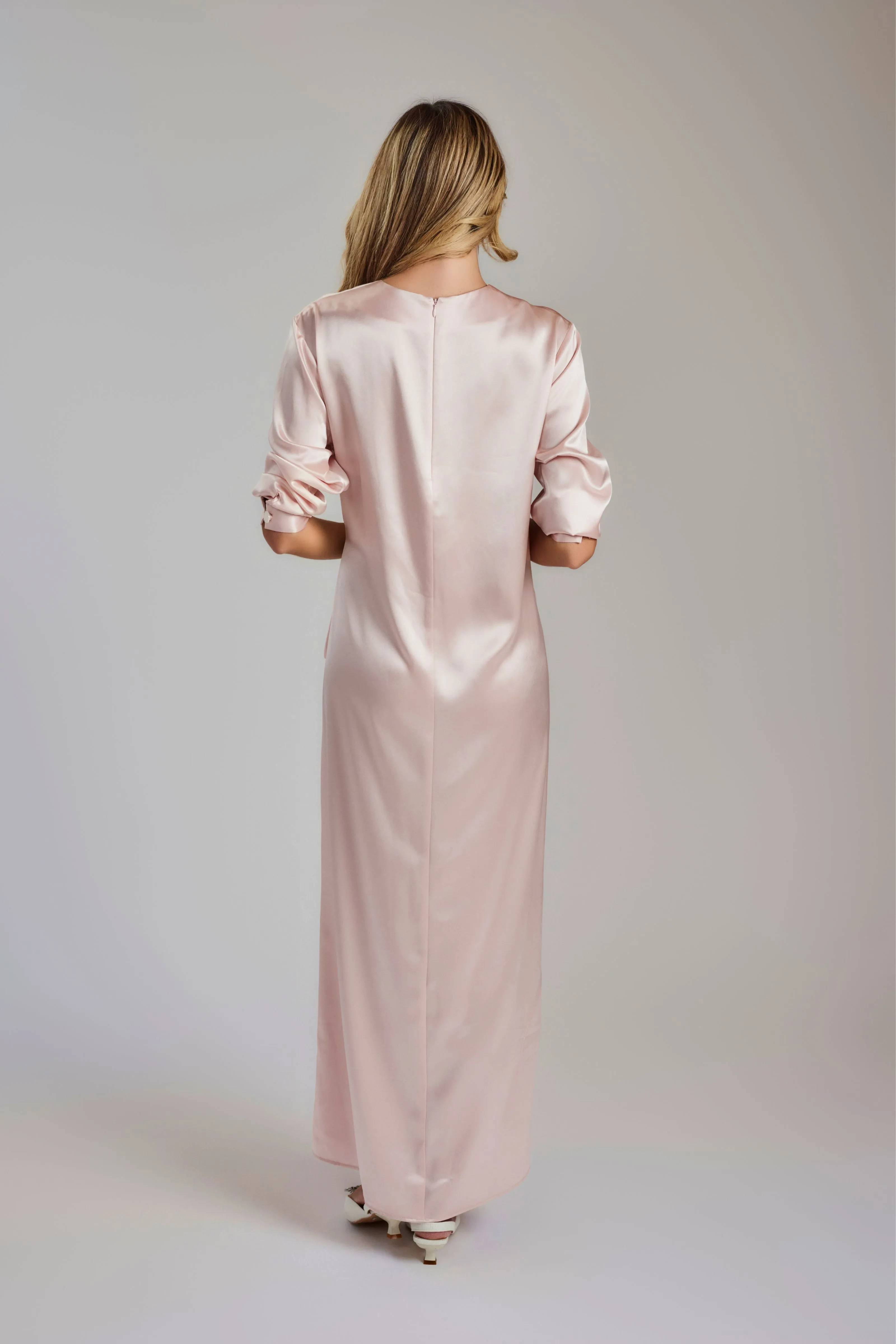 Satin Relaxed Fit Maxi Dress