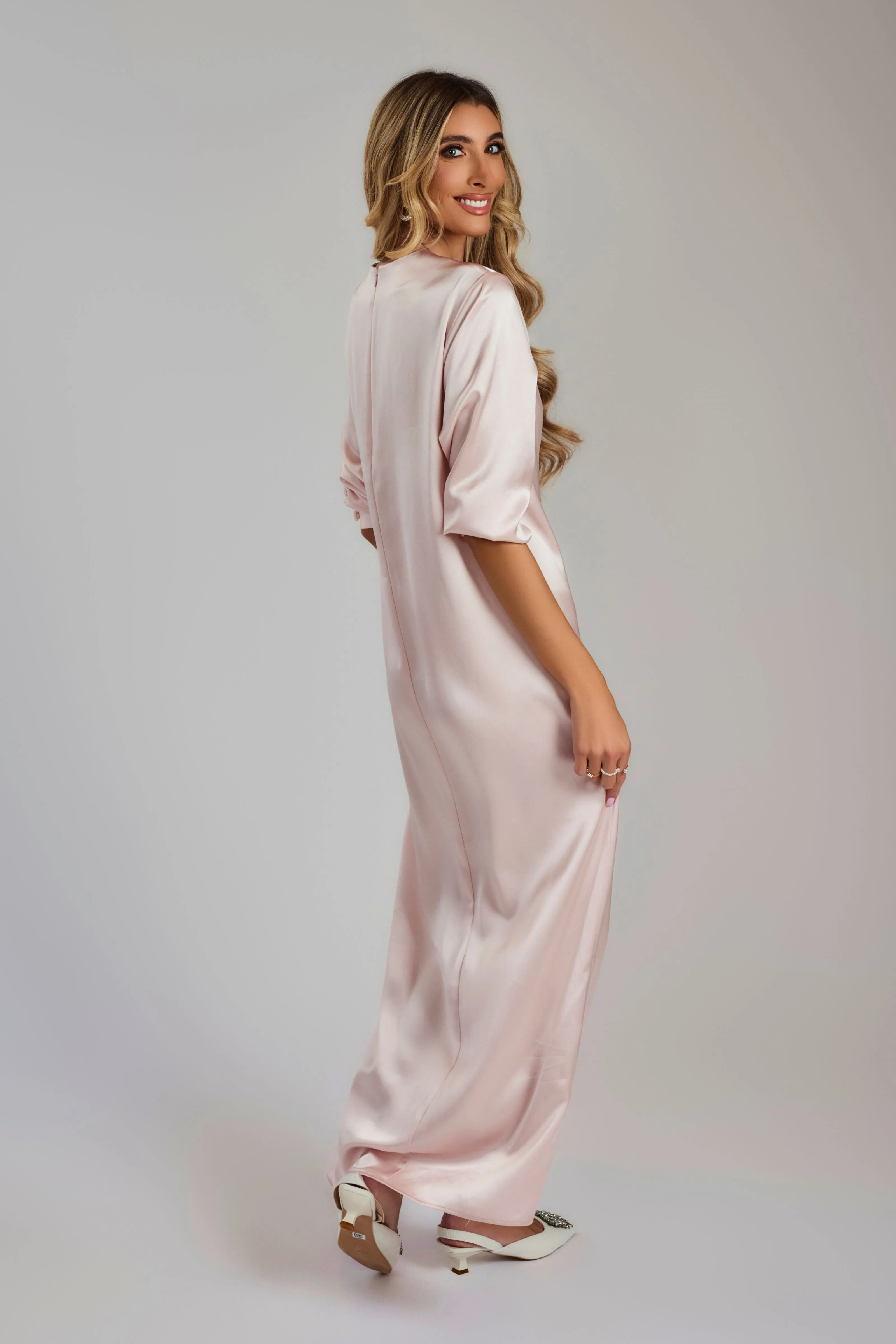 Satin Relaxed Fit Maxi Dress