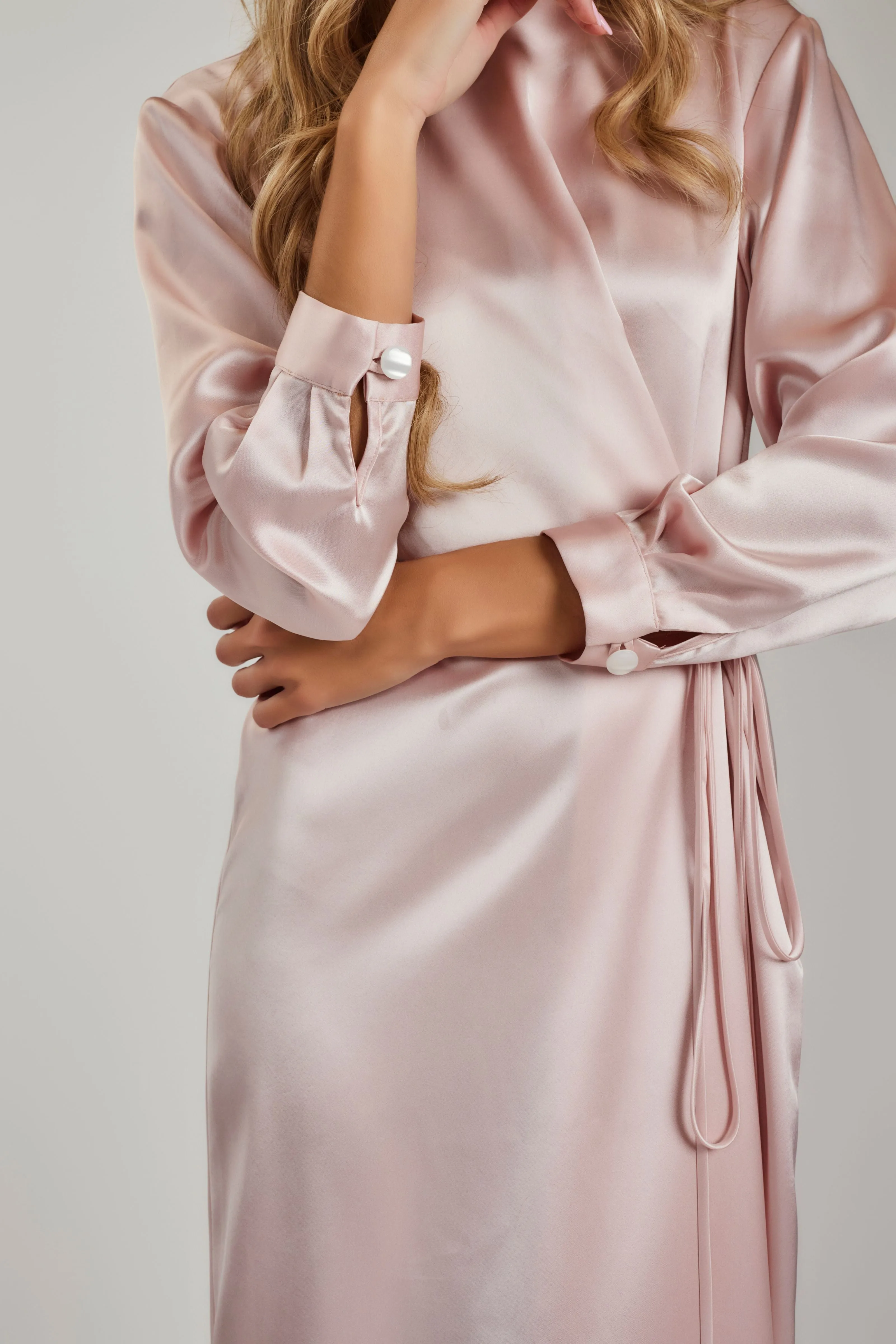 Satin Relaxed Fit Maxi Dress