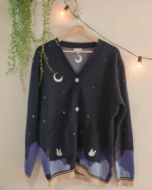 Space buns cardigan