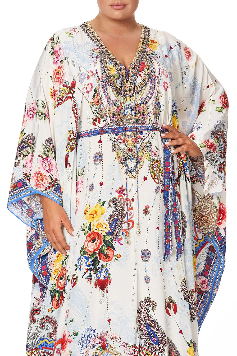 SPLIT HEM LACE UP KAFTAN FRIDA FREEDOM