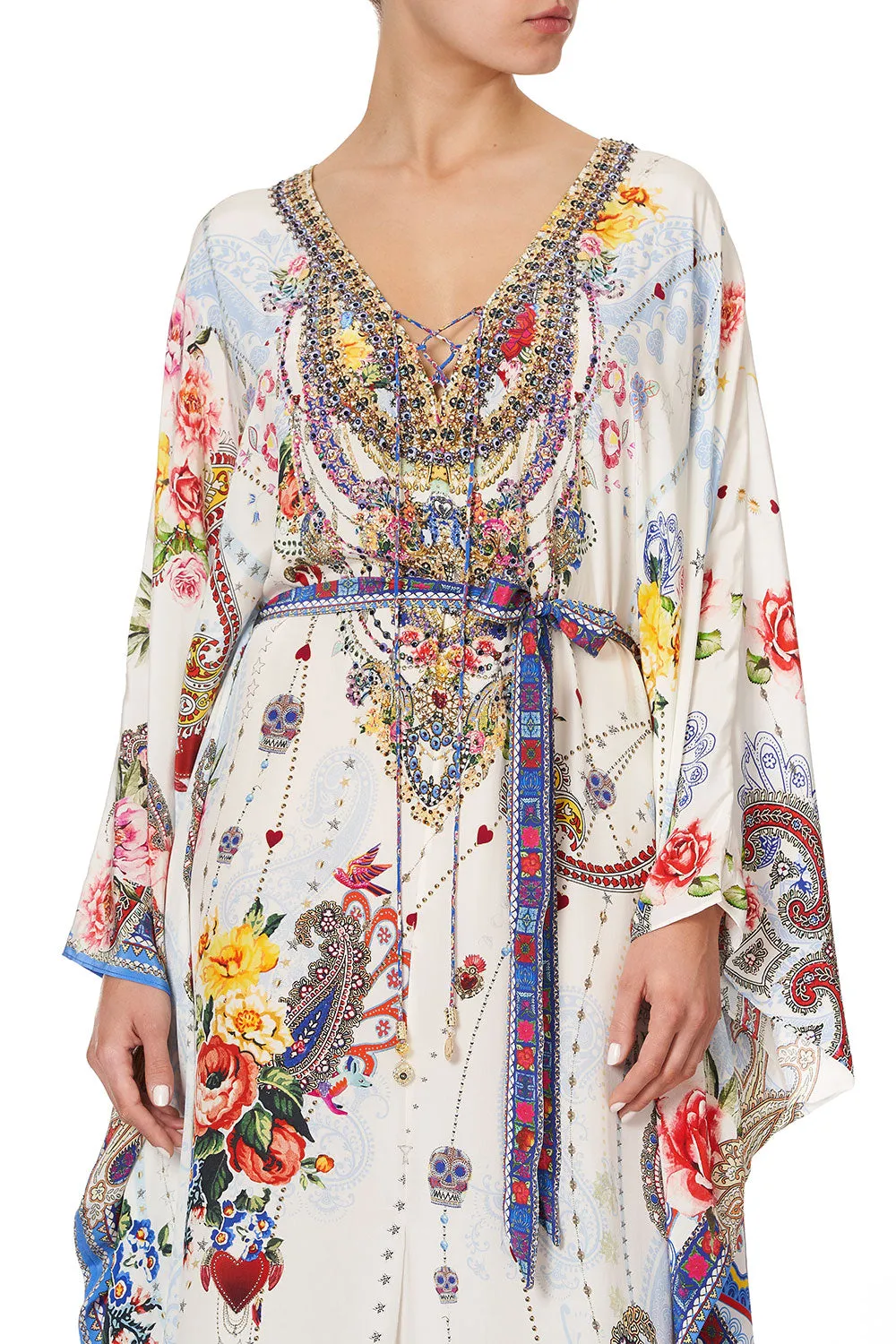 SPLIT HEM LACE UP KAFTAN FRIDA FREEDOM