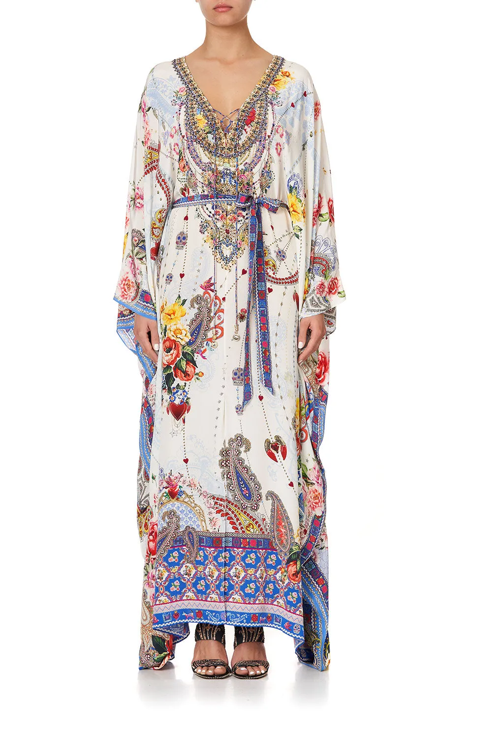 SPLIT HEM LACE UP KAFTAN FRIDA FREEDOM