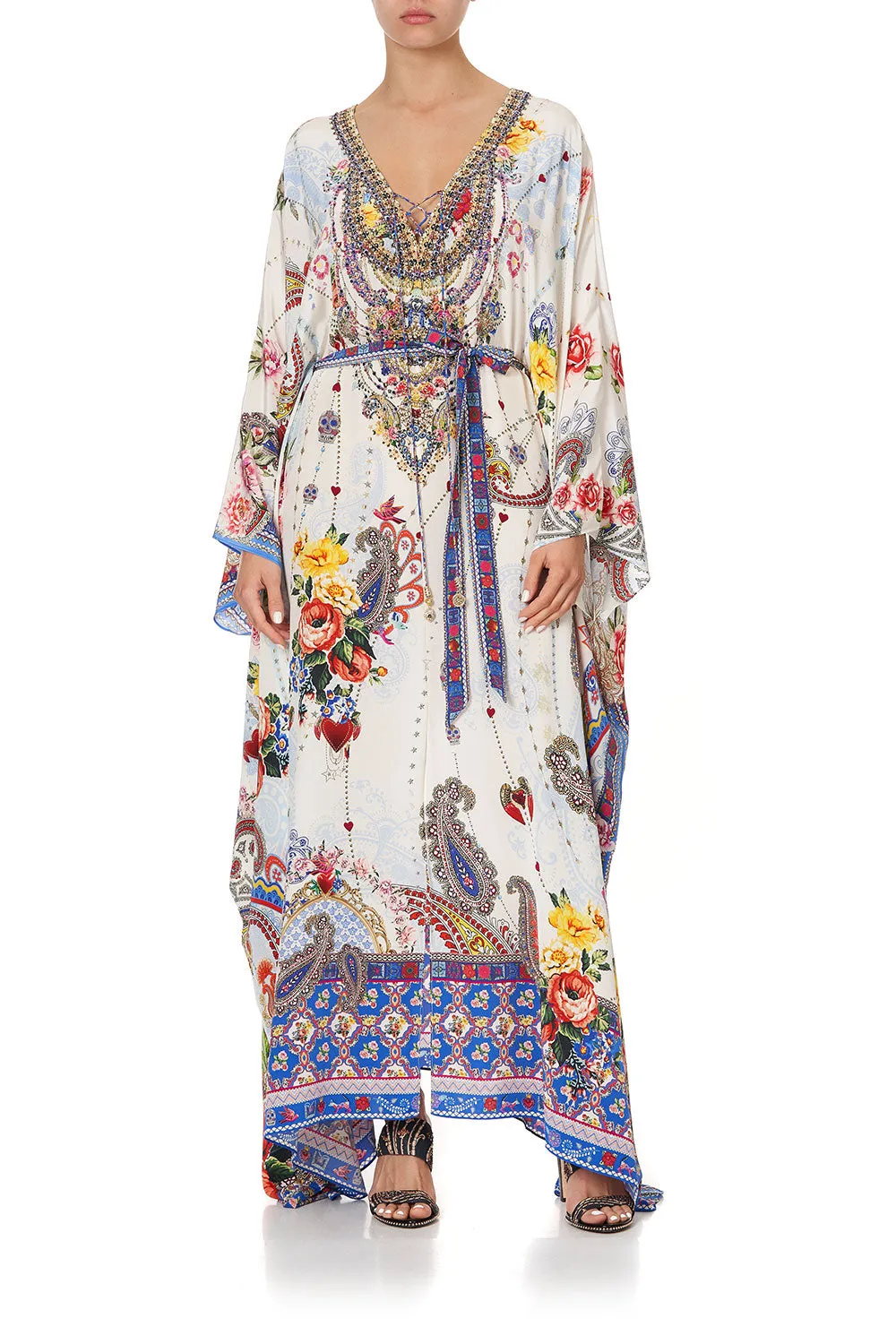 SPLIT HEM LACE UP KAFTAN FRIDA FREEDOM