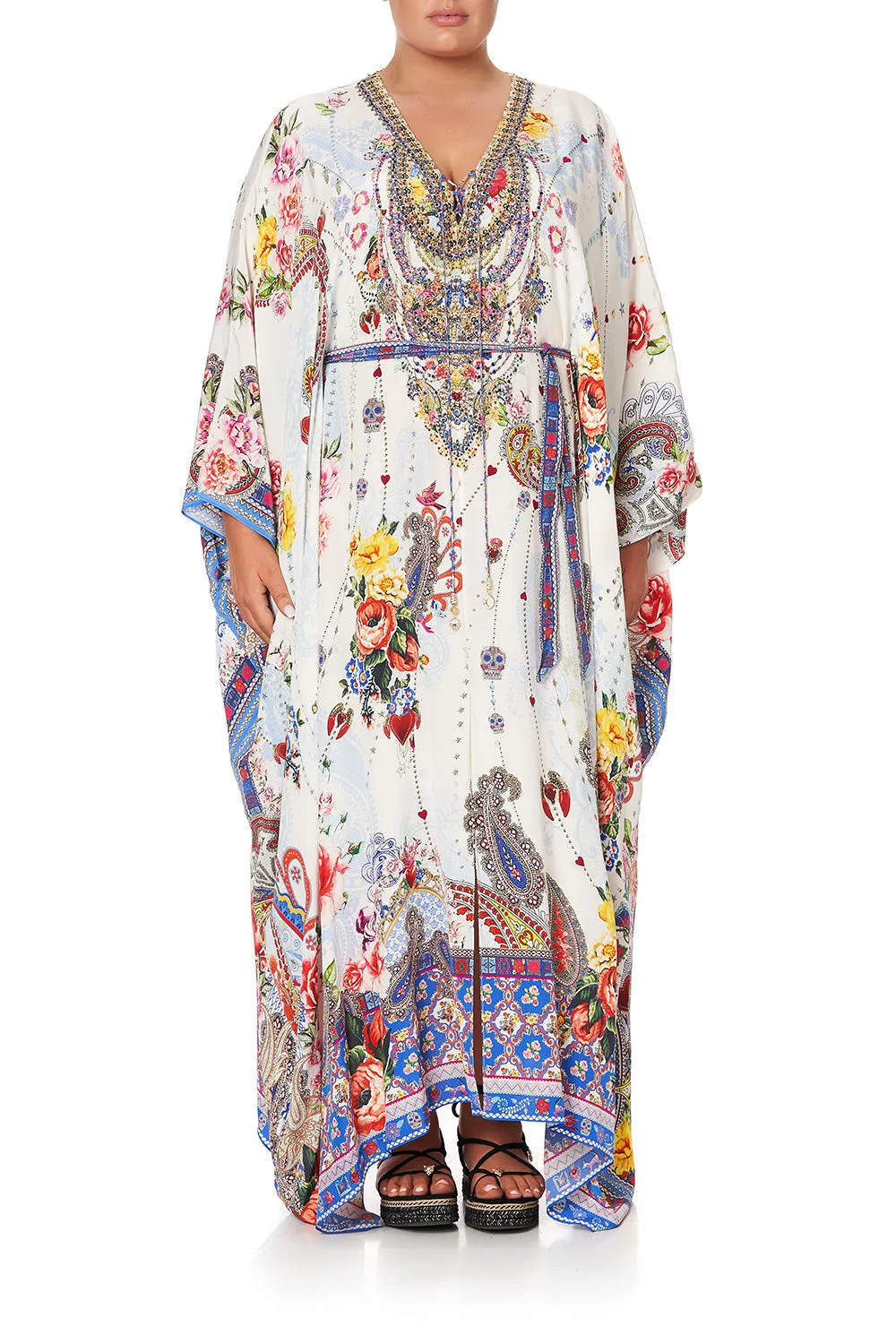 SPLIT HEM LACE UP KAFTAN FRIDA FREEDOM