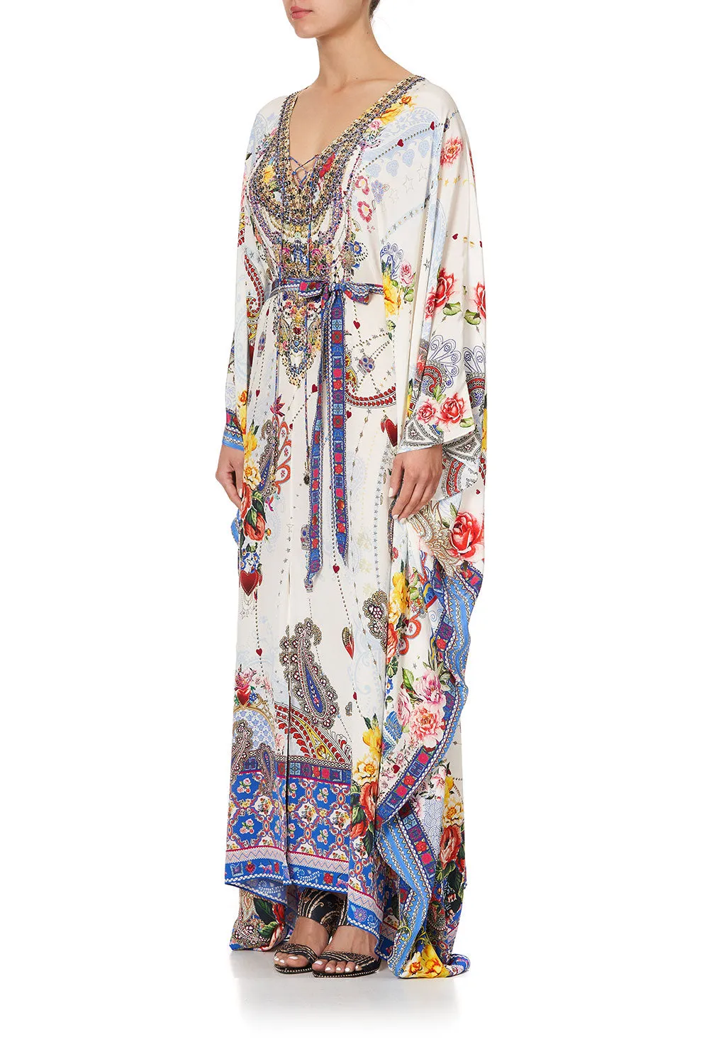 SPLIT HEM LACE UP KAFTAN FRIDA FREEDOM