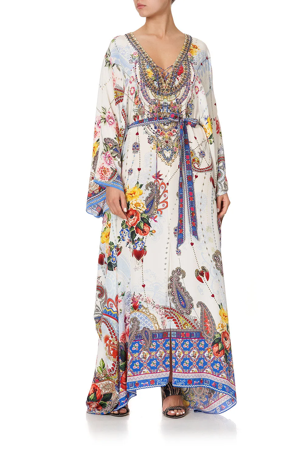 SPLIT HEM LACE UP KAFTAN FRIDA FREEDOM