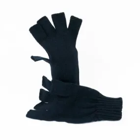 Standard Acrylic Fingerless Gloves. New. Black.