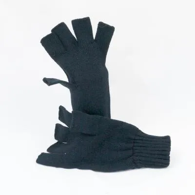 Standard Acrylic Fingerless Gloves. New. Navy.