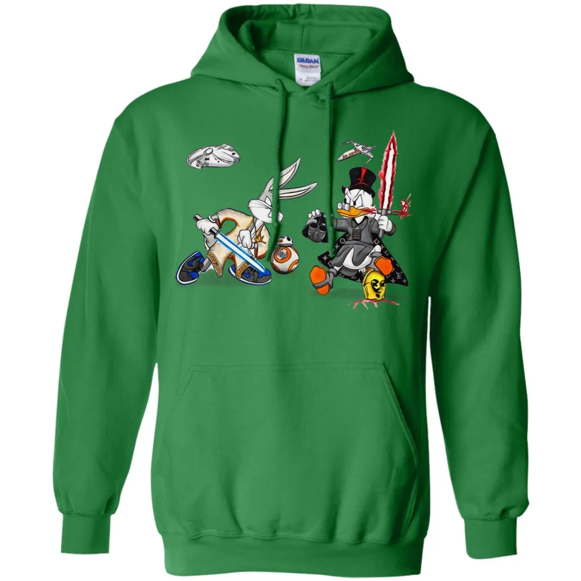 Star Wars T-shirts Rabbit Vs Duck Donald Funny Pullover Hoodie Sweatshirt