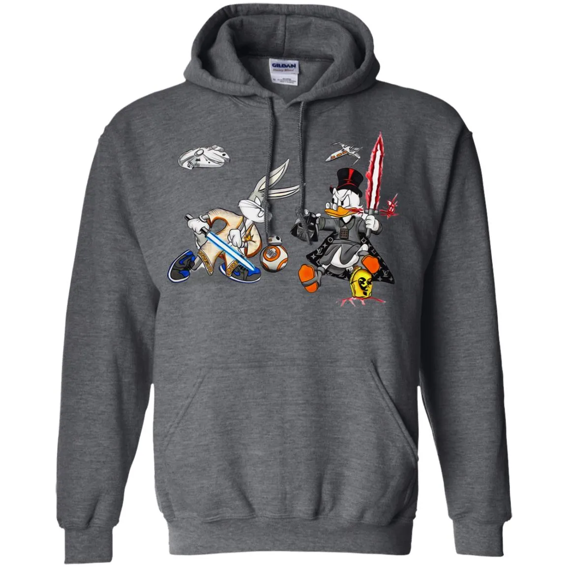 Star Wars T-shirts Rabbit Vs Duck Donald Funny Pullover Hoodie Sweatshirt