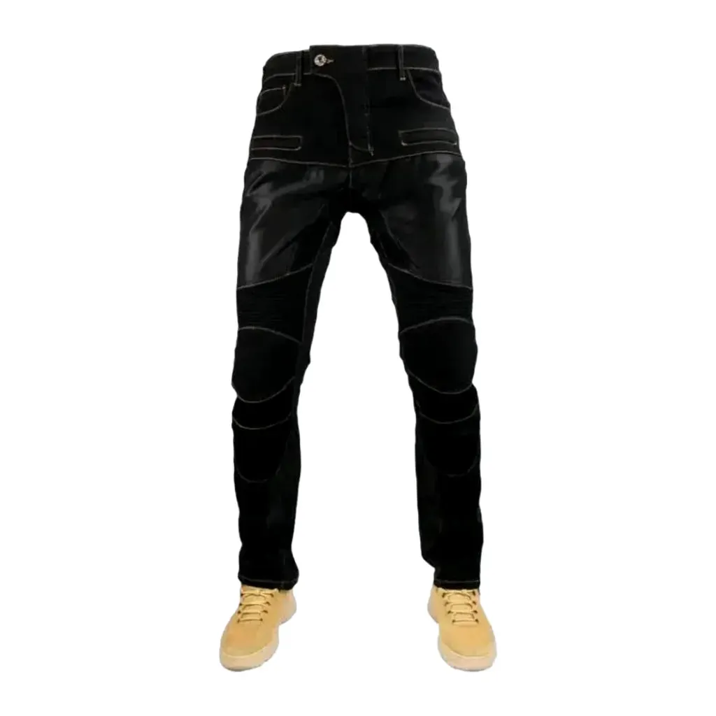 Super heavyweight men's moto jeans