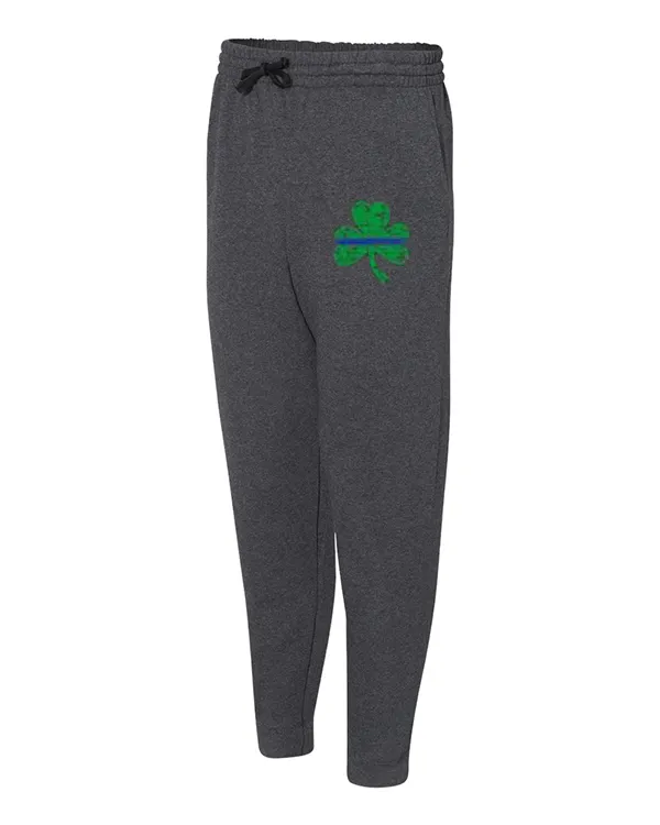 Thin Blue Line St. Patrick's Shamrock Joggers