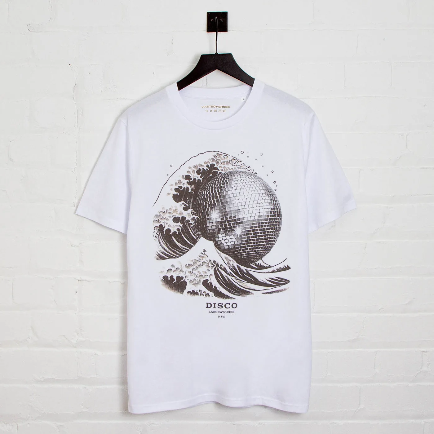 Tsunami Disco Labs NYC Front Print - Tshirt - White