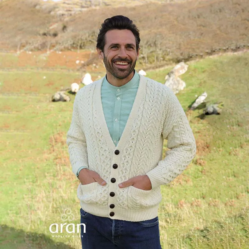 V Neck Irish Men's Cardigan