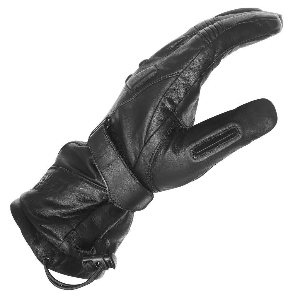 Vance Leathers 'Impulse' Waterproof Black Leather Motorcycle Gloves