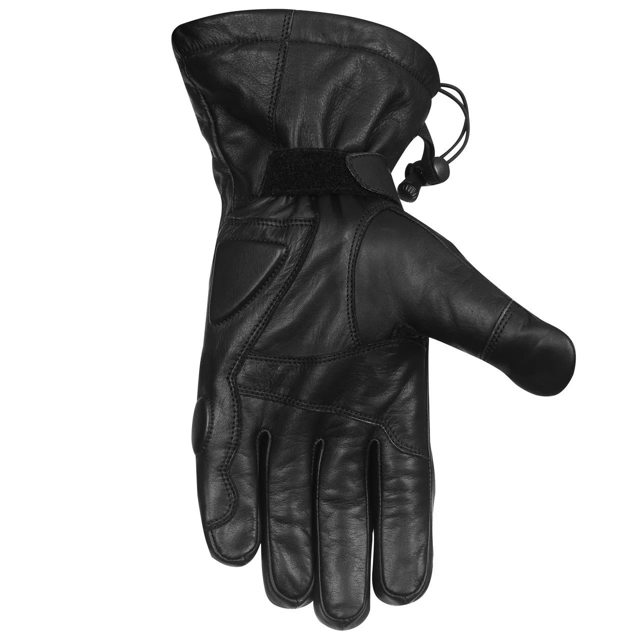 Vance Leathers 'Impulse' Waterproof Black Leather Motorcycle Gloves