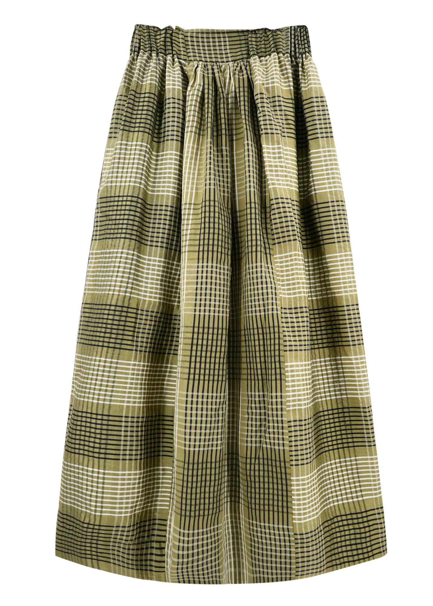 Verona Skirt in Olive Plaid