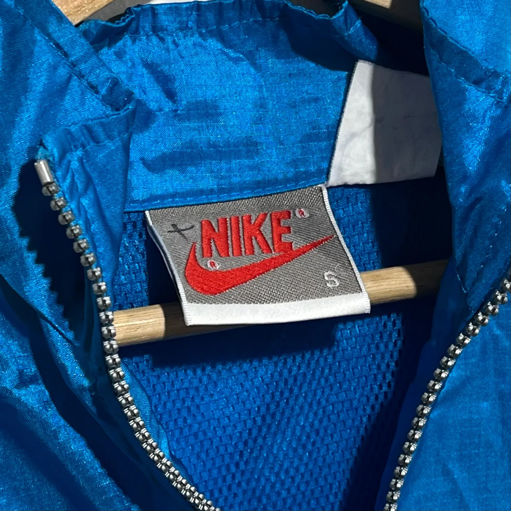 Vintage Blue & Yellow Windbreaker Jacket S