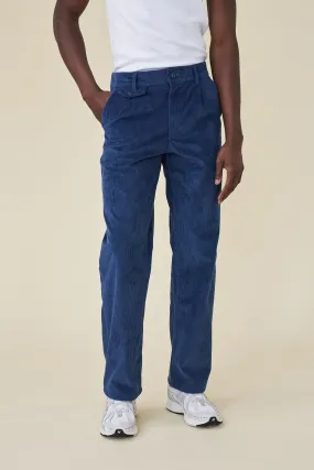 WIDE LEG CORDUROY TROUSER - DALLAS BLUE