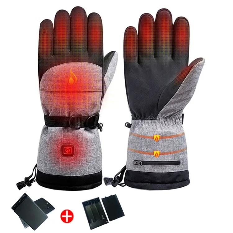 Winter Heating Hand Warmer Electric Thermal Gloves ,Specification: With Battery Box