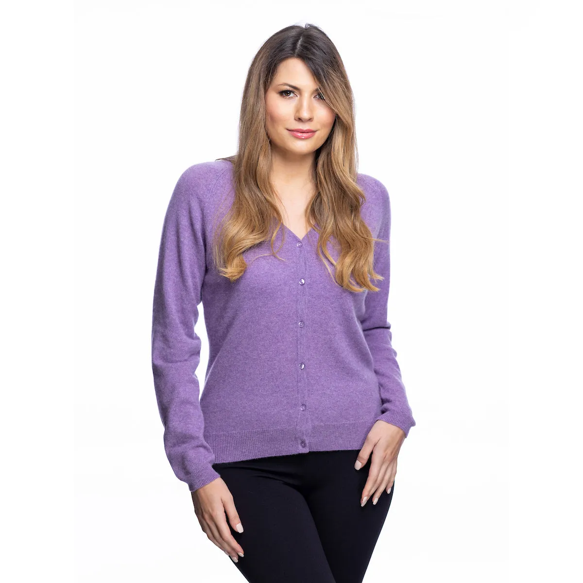 Women's Dunedin Cashmere Fashion V Neck  Heather